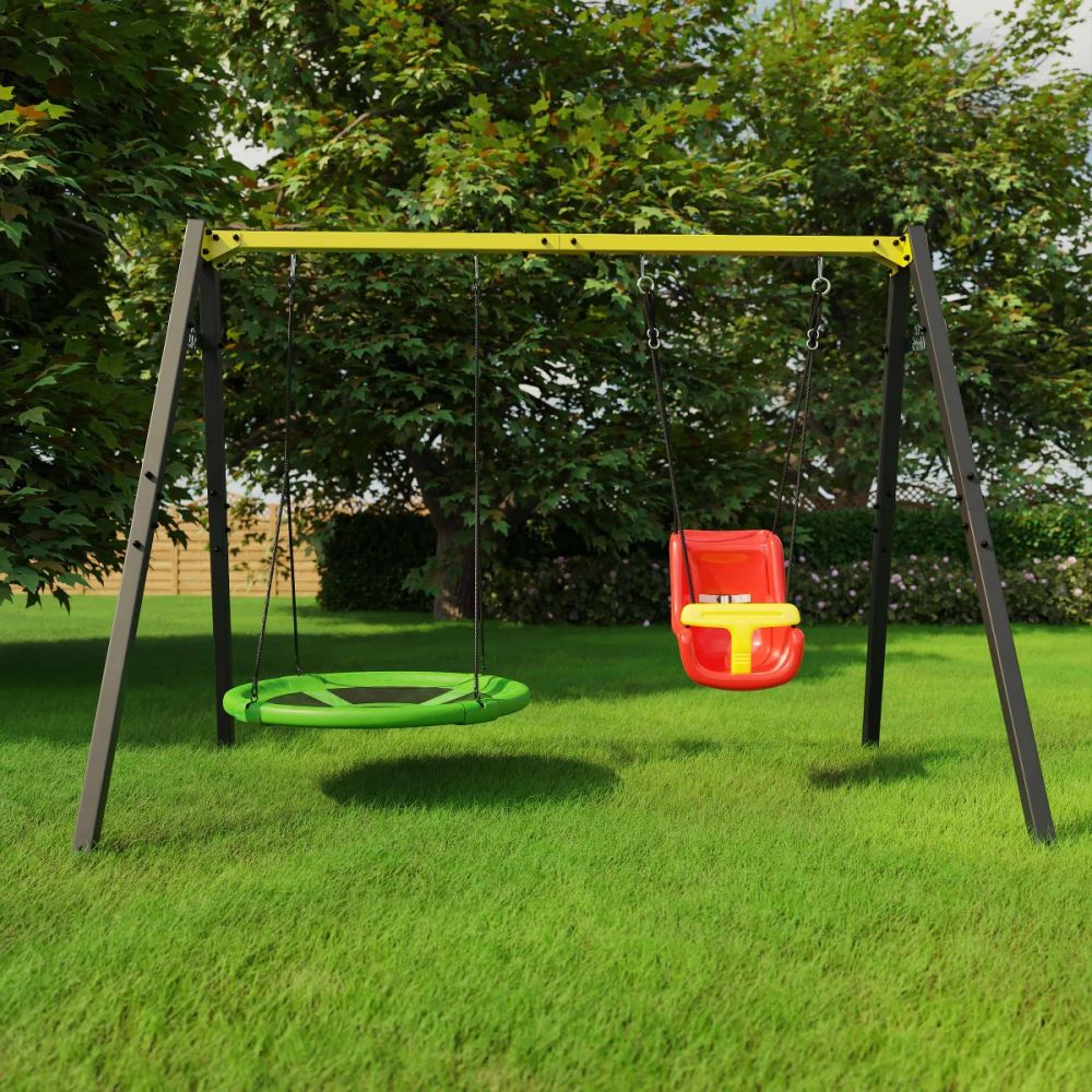 Columpio Infantil De Exterior Con Columpio Nido Y Columpio Bebé